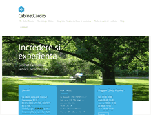 Tablet Screenshot of cabinetcardio.ro